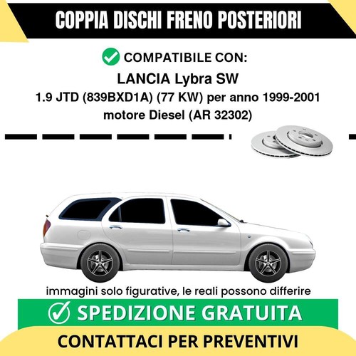 Coppia dischi freno posteriori - dischi,