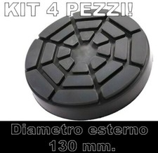 set 4 PEZZI TAMPONI D 130 mm ponti sollevatori VERA GOMMA corghi omcn ravaglioli