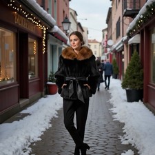 Giacca in pelliccia di visone