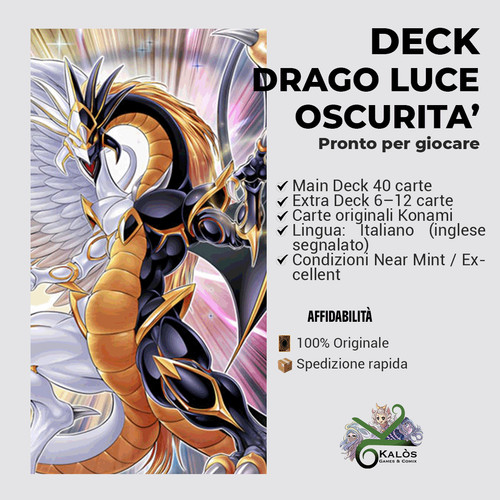 Yugioh mazzo deck drago - yugioh!, luce