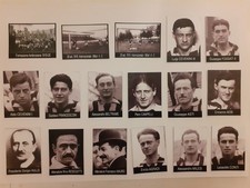 17 FIGURINE CARTONATE ANTEGUERRA INTERNAZIONALE 1919/20 CAMPIONE D'ITALIA INTER