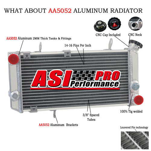 Aluminium radiateur pour 1998 - pour,