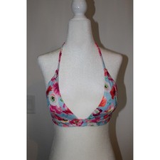 Top bikini triangolo floreale