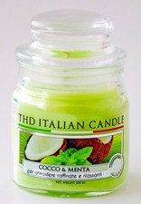 Candela in vaso vetro Italian