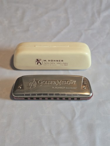Armonica vintage hohner - vintage, golden