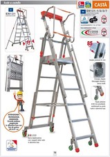 scala alluminio a castello su