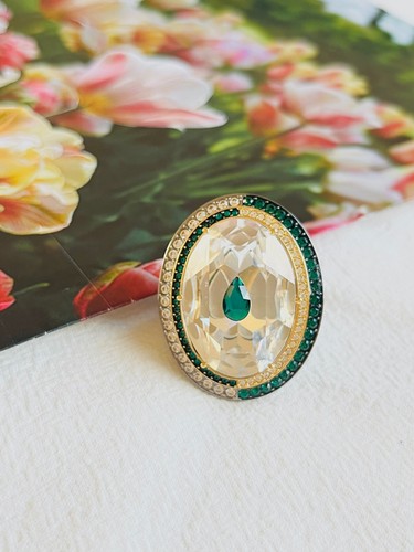 Anello cocktail swarovski - anello,