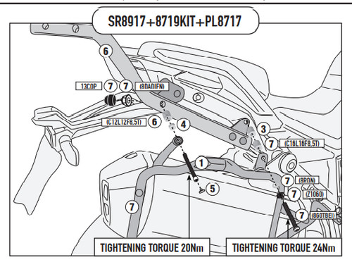 8719kit givi kit montaggio - 8719kit,