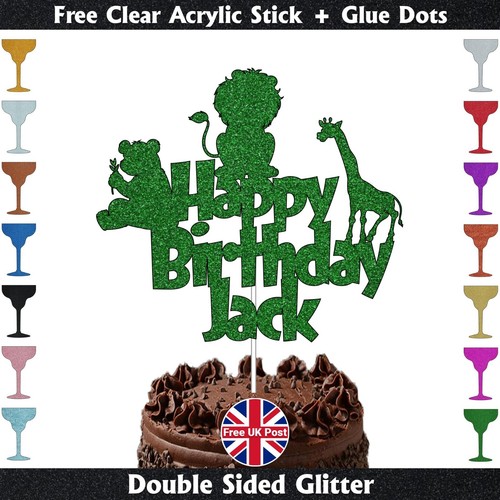 Cake topper glitter festa