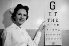 Foto d'epoca tabella oculare