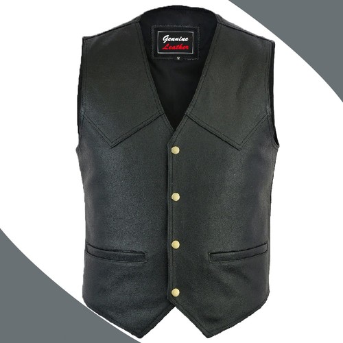 Gilet moto uomo pelle nero - uomo,