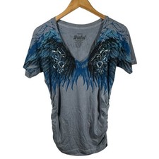 Sinful Top Donna M Grigio Blu