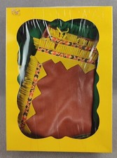 VESTITO ABITO DA CARNEVALE INDIANO VINTAGE ANNI 70 80  NUOVO FINTA PELLE VERDE