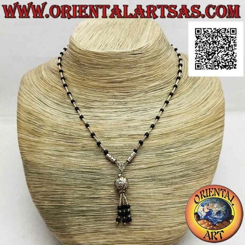 Collana perline onice e - collana,,