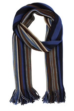 Sciarpa in maglia a righe 100%