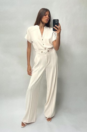 Nwt zara crepe - crepe, jumpsuit