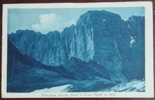PRESOLANA - PARETE NORD E CIMA VERDE - CARTOLINA DEL 1912 - VIAGGIATA - OTTIMA 
