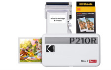 KODAK Mini 2 Retro P210R Stampante Fotografica Portatile (5.3X8.6Cm) + Pacchetto