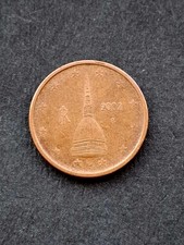 Moneta Da 2 Centesimi Di Euro Italia 2002 La Mole Antonelliana Torino
