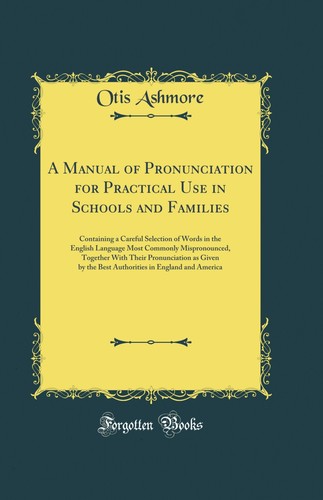 Manual pronunciation for - a, of