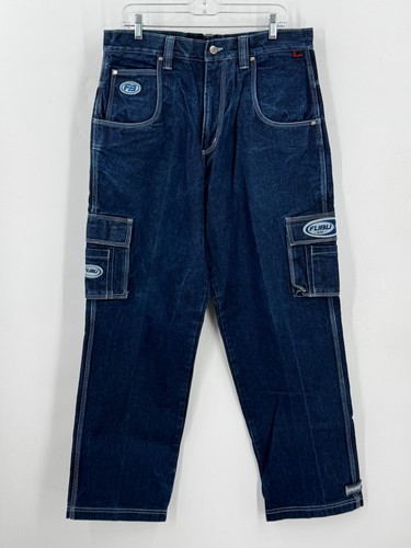 Jeans cargo fubu y2k hip - jeans,
