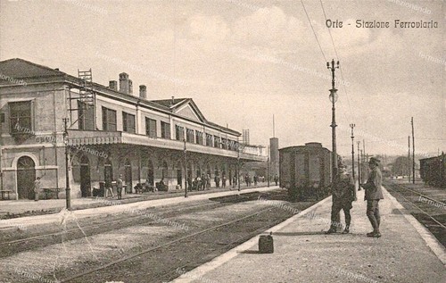 Dm323 cartolina orte - cartolina, stazione