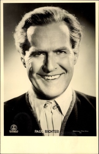 Cartolina attore paul - paul, richter