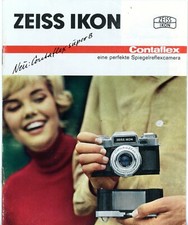 Brochure Zeiss Ikon CONTAFLEX SUPER B/PRIMA fotocamera Pro Tessar (Y4243