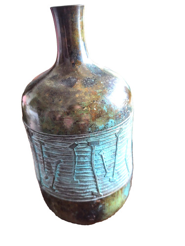 Vaso ikebana bronzo - vaso,