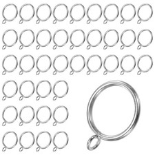 40pcs Silver Curtain Rings