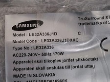 LE32A336J1D Alimentazione Samsung