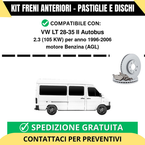 Kit freni anteriori lt - kit,