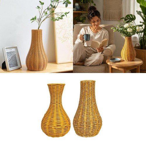 Vaso per fiori intrecciato