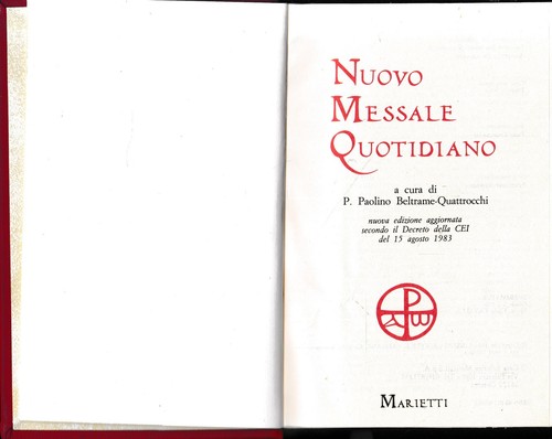 Nuovo messale quotidiano