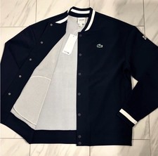 Lacoste Giacca Tennis Uomo Bottoni Blu Navy Bianco 220€ Nuova