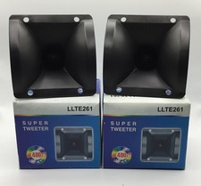 Coppia Tweeter 400W Piezo 8 Ohm 8,6cm  Acuti per Auto o Casse Hi-Fi Con OMAGGIO