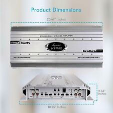 AMPLIFICATORE LANZAR VIBE 452N 6000 WATT 4 CANALI X SUB SPL CONTROLLO REMOTO SUB