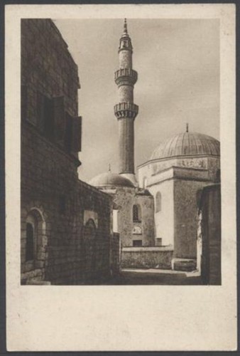 F075 cartolina rodi moschea - f075, la
