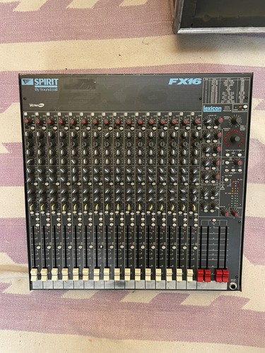 Soundcraft spirit fx16 - soundcraft,