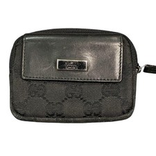 Portamonete Gucci, pelle nera