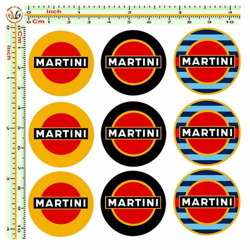 Adesivi bollino targa - , martini