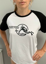 Orologio Vostok Scuba Dude Amphibia Design Boctok Nero Bianco T-shirt TUTTE LE TAGLIE