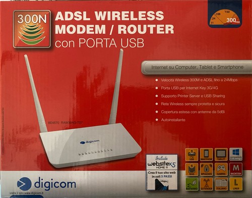 Digicom adsl wireless modem - adsl,