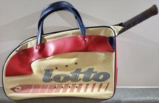 VINTAGE borsone tennis LOTTO + racchetta ROSSIGNOL MATS 200 SR con custodia