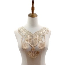 Collare Ricamato In Pizzo