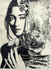 Shepard Fairey (Obey) “Incarnation”  Silver - L/E of 550 Signed & Numbered + CoA