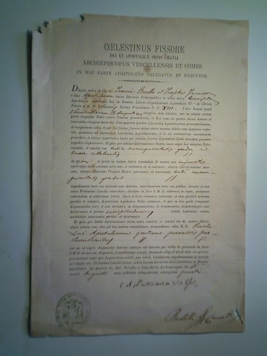 Documento vescovo vercelli - di,