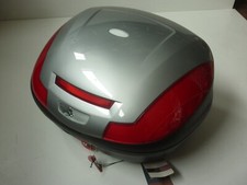 BAULETTO GRIGIO PIOMBO ORIGINALE APRILIA MOTO SCOOTER CON PIASTRA MONOLOCK 47 LT