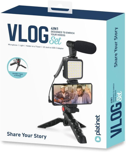 Vlog 4in1 treppiedi con - 4in1,