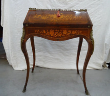 Ribaltina in palissandro intarsiata acero Napoleone III 1800 Francia con bronzi